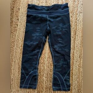Lululemon Navy Camouflage Leggings